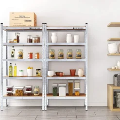 Werkzeugregale<SONGMICS 2er Set Lagerregal 180 cm hoch blau