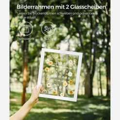 Bilderrahmen<SONGMICS 3er Set schwebende Bilderrahmen