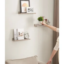 Wandregale<SONGMICS 3er Set Wandregal für Deko