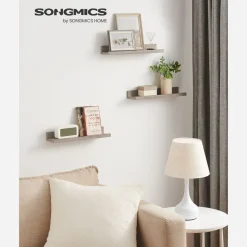 Wandregale<SONGMICS 3er Set Wandregal für Deko