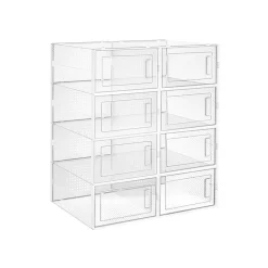 Eingangsbereich|Schlafzimmer<SONGMICS Faltbare Schuhboxen 8er Set