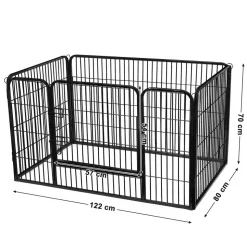 Freigehege|Welpenausläufe<SONGMICS Freilaufgitter für Hunde