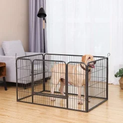 Freigehege|Welpenausläufe<SONGMICS Freilaufgitter für Hunde