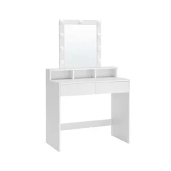 Schlafzimmer|Schminktische<SONGMICS Frisiertisch mit Spiegel und Glühbirnen