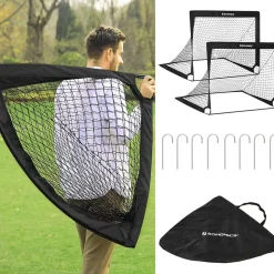 Fußballtore<SONGMICS Fußballtore für Kinder schwarz SZQ122B02