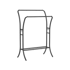 Wäscheständer|Kleiderständer<SONGMICS Garderobe aus Metall mit 6 Haken tintenschwarz