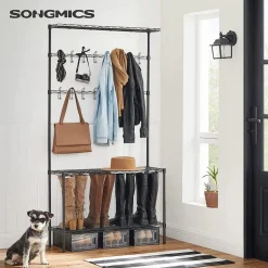 Eingangsbereich|Garderobenständer<SONGMICS Garderobenständer mit Schuhregal