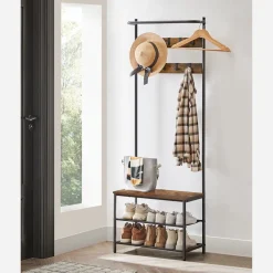 Eingangsbereich|Garderobenständer<SONGMICS Garderobenständer mit Sitzbank