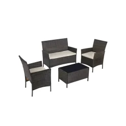 Gartenmöbel-Sets<SONGMICS Gartenmöbel Set 4 teilig