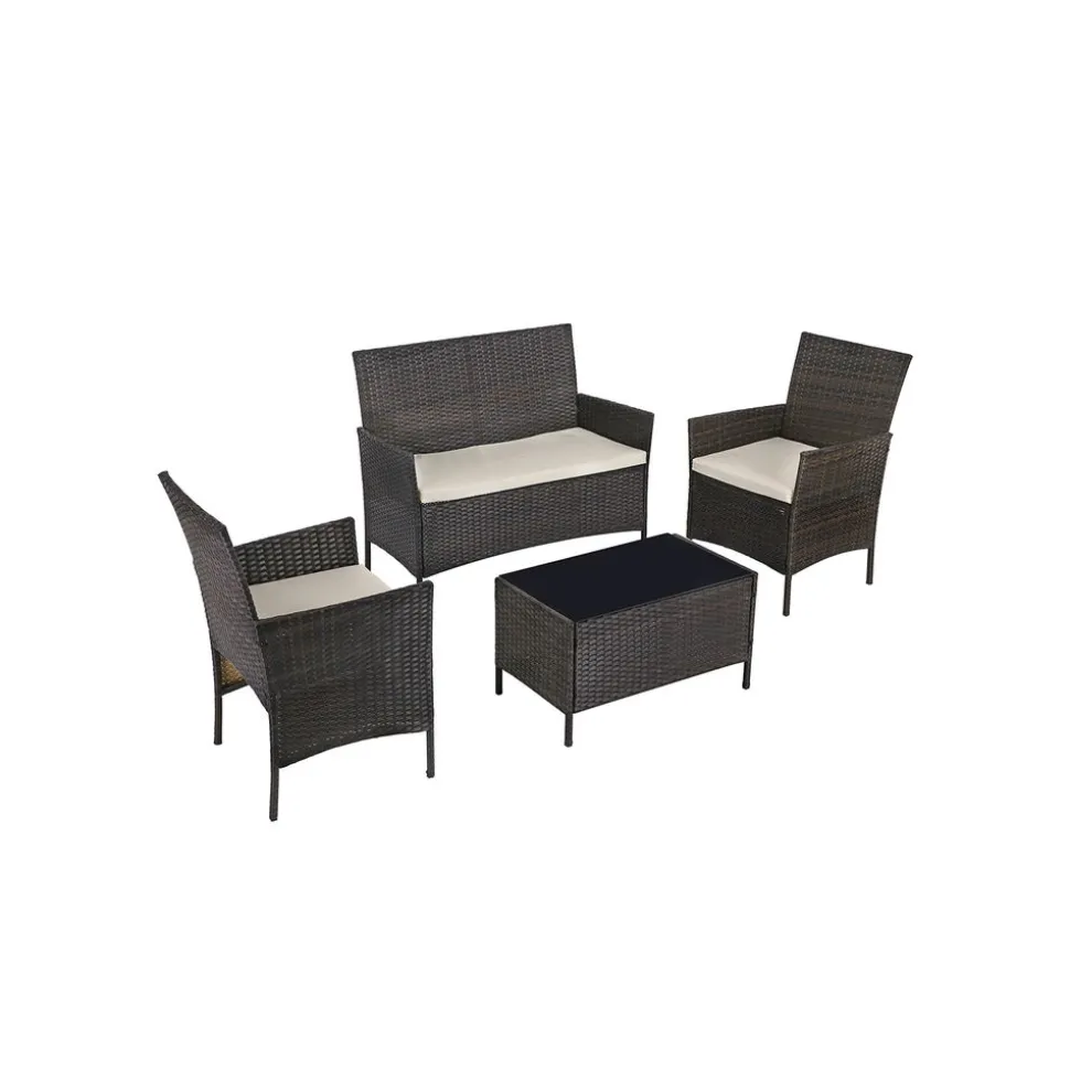 Gartenmöbel-Sets<SONGMICS Gartenmöbel Set 4 teilig