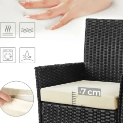 Gartenmöbel-Sets<SONGMICS Gartenmöbel Set 4 teilig