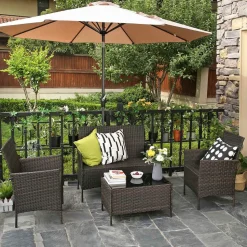 Gartenmöbel-Sets<SONGMICS Gartenmöbel Set 4 teilig