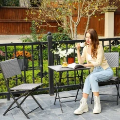 Gartenmöbel-Sets<SONGMICS Gartenmöbel-Set grau