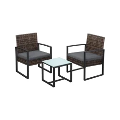 Gartenmöbel-Sets<SONGMICS Gartenmöbel-Set in Rattanoptik 3-teilig