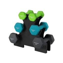 Hanteln<SONGMICS Hantel-Set 1, 2, 3 kg Grau-Grün