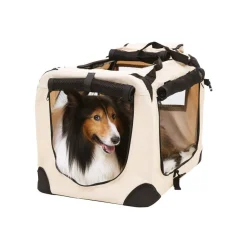 Transportboxen<SONGMICS Haustier-Transporttasche Beige XL