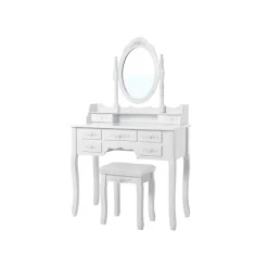 Schlafzimmer|Schminktische<SONGMICS Hübscher Schminktisch mit 3 Spiegeln