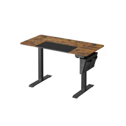Höhenverstellbare Schreibtische|Computertische<SONGMICS Höhenverstellbarer Schreibtisch vintagebraun-schwarz