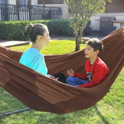 Hängematten<SONGMICS Hängematte für 2 Personen braun