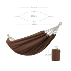 Hängematten<SONGMICS Hängematte für 2 Personen braun