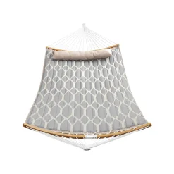 Hängematten<SONGMICS Hängematte graue und beige Rauten