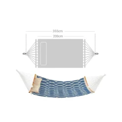 Hängematten<SONGMICS Hängematte graue und beige Rauten