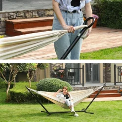Hängematten<SONGMICS Hängematte mit Gestell