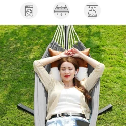 Hängematten<SONGMICS Hängematte mit Gestell