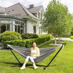 Hängematten<SONGMICS Hängematte mit Gestell