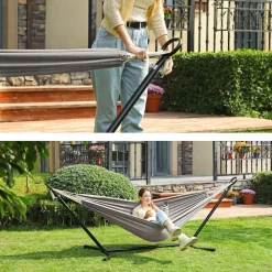 Hängematten<SONGMICS Hängematte mit Gestell