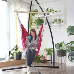 Hängematten<SONGMICS Hängesessel XXL Affenschaukel blau