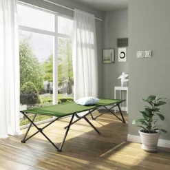 Campingbett<SONGMICS Hochbelastbares Campingbett Armeegrün