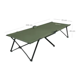 Campingbett<SONGMICS Hochbelastbares Campingbett Armeegrün