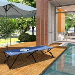 Campingbett<SONGMICS Hochbelastbares Campingbett Armeegrün