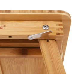 Laptopständer<SONGMICS Hochklappbarer Laptoptisch Bambus