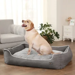 Hundebetten<SONGMICS Hundebett 120 x 85 cm mit Kissen