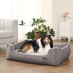 Hundebetten<SONGMICS Hundebett 100 x 70 cm mit Kissen
