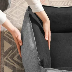 Hundebetten<SONGMICS Hundebett mit Rand 80 x 60 x 28 cm