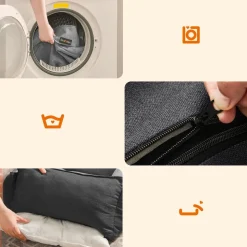 Hundebetten<SONGMICS Hundebett mit Rand 80 x 60 x 28 cm