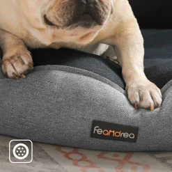 Hundebetten<SONGMICS Hundebett mit Rand 80 x 60 x 28 cm