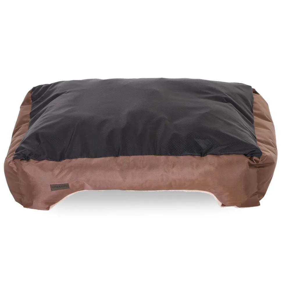 Hundebetten<SONGMICS Hundebett mit Wendekissen 85 cm Braun