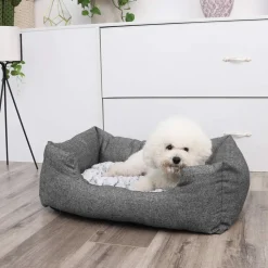 Hundebetten<SONGMICS Hundebett mit Wendekissen 60 cm Grau