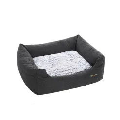 Hundebetten<SONGMICS Hundebett mit Wendekissen 60 cm Grau