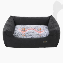 Hundebetten<SONGMICS Hundebett mit Wendekissen 60 cm Grau