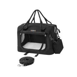 Transportboxen|Zubehör Für Trampoline<SONGMICS Hundebox faltbar Größe S Klassikschwarz