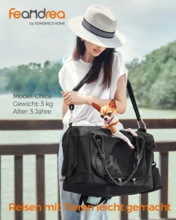 Transportboxen|Zubehör Für Trampoline<SONGMICS Hundebox faltbar Größe S Klassikschwarz