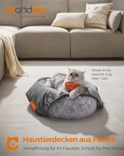 Transportboxen|Hundebetten<SONGMICS Hundedecke 3er Set XS waschbar schiefergrau