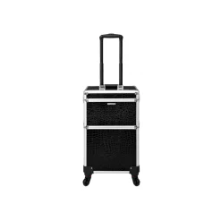 Kosmetikkoffer<SONGMICS 2-in-1 Kosmetik-Trolley Krokomuster