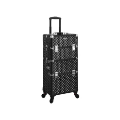 Kosmetikkoffer<SONGMICS 3-in-1 Make-up-Trolley Schwarz