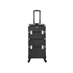 Kosmetikkoffer<SONGMICS 3-in-1 Make-up-Trolley Schwarz